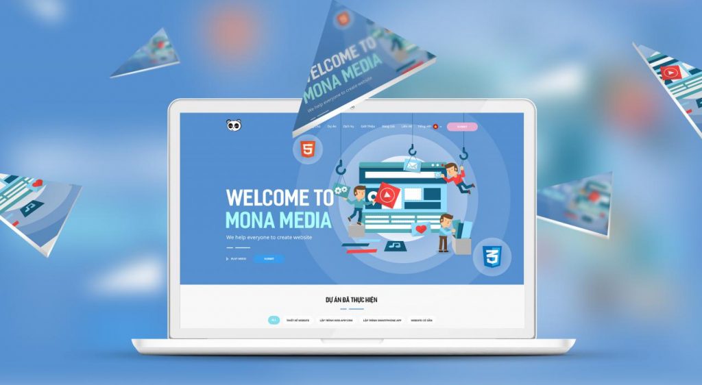 công ty thiết kế web spa Mona Media