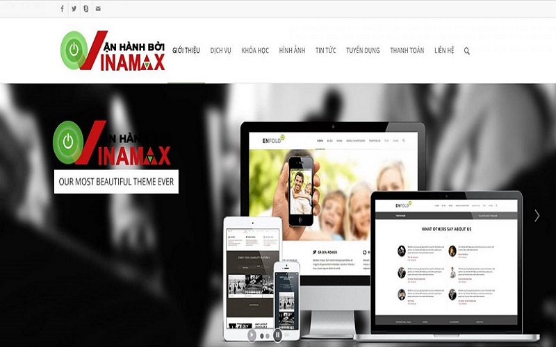 công ty thiết kế web bán hàng Vinamax Việt Nam