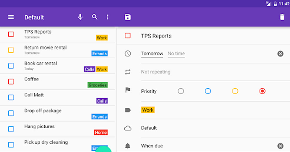 Tasks: Astrid To-Do List Clone