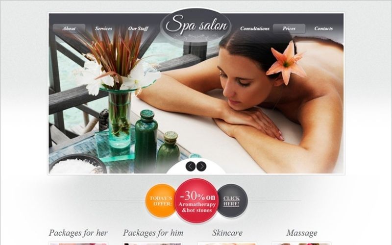 website mẫu Spa salon