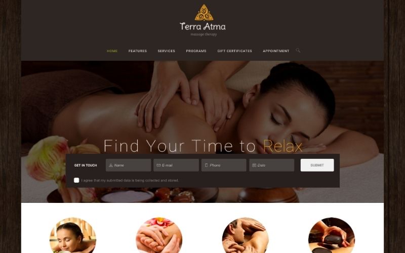 web mẫu spa Terra Atma