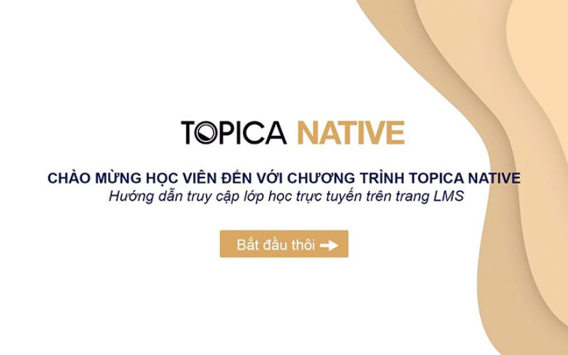 Website bán khóa học Elearning Topica