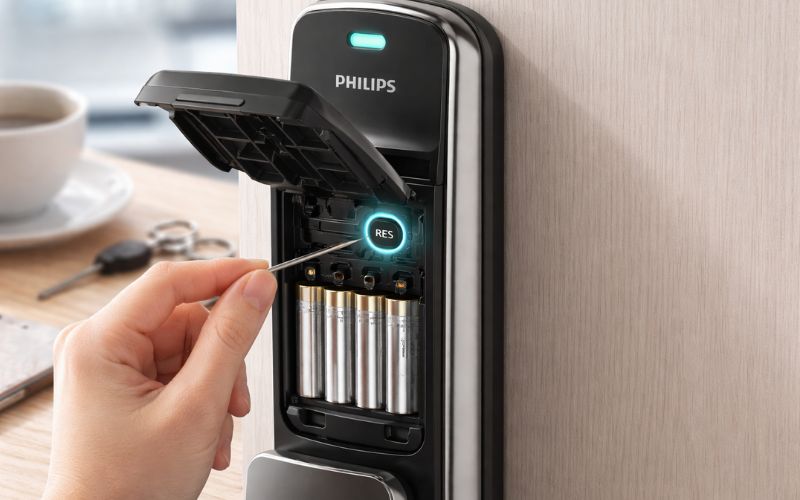 Cách khôi phục cài đặt gốc khóa Philips