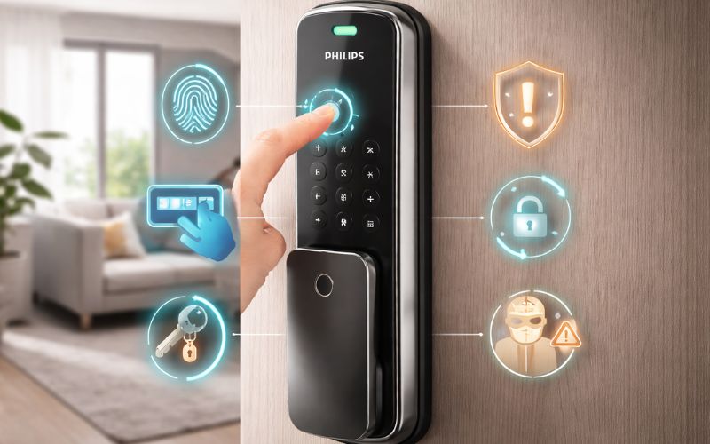 Khóa cửa điện tử Philips
