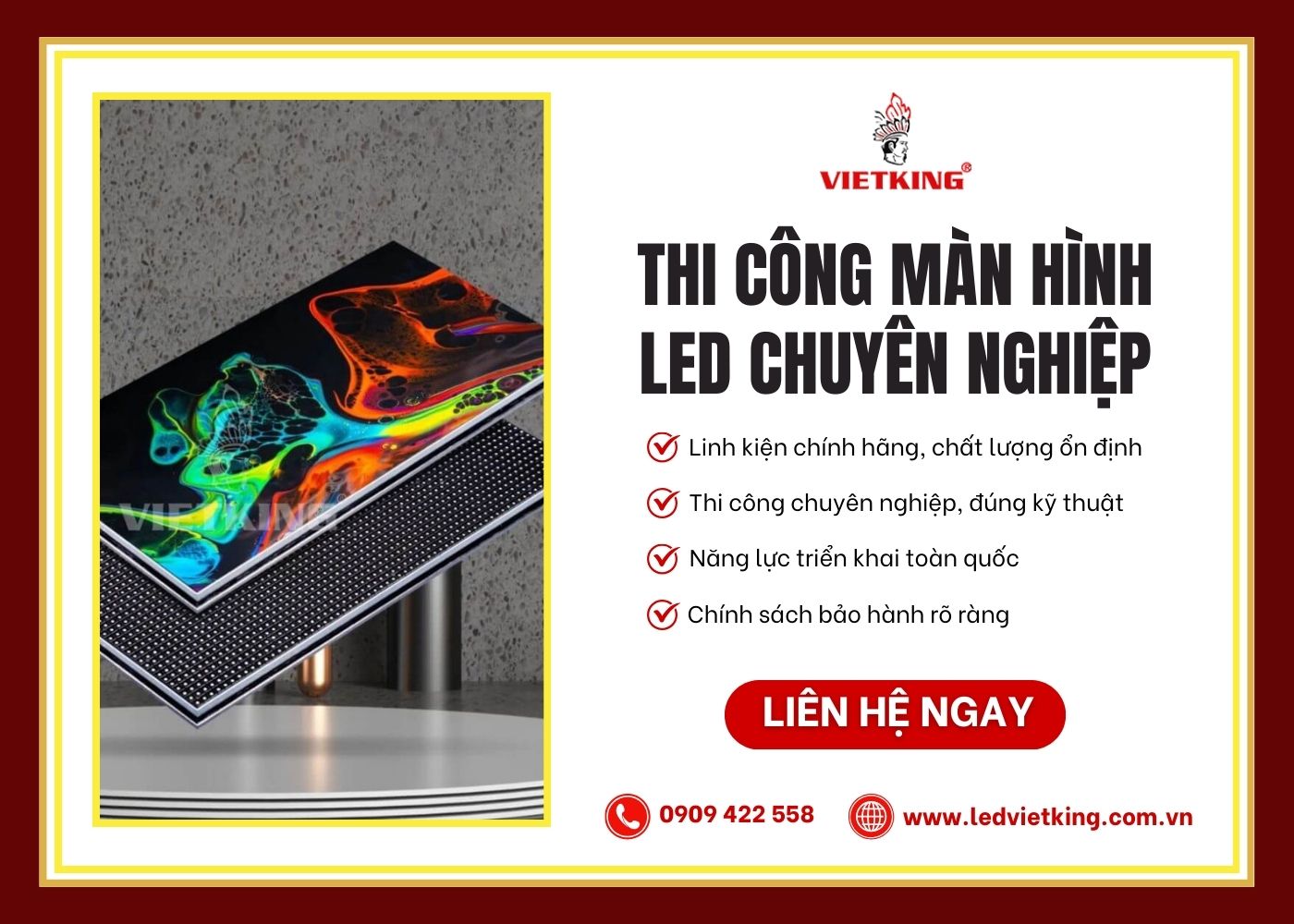 VIETKING - Đơn vị cung cấp và lắp đặt màn hình LED
